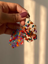 Irregular Vintage Colorful Pendent Earrings